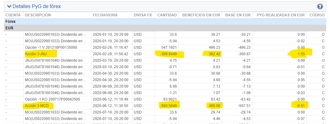 Declaración del IRPF usando el extracto de Interactive Brokers ~2024~